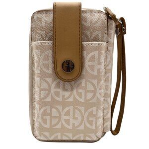 Giani Bernini Neutral Signature Phone Pouch Wallet Crossbody